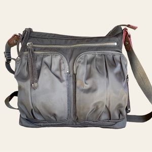 MZ Wallace Large Hayley Crossbody Bag With Matching Pouch Silver Hardware Studs